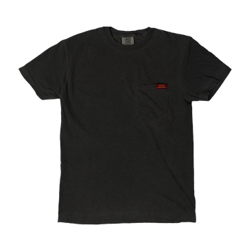 Gray pocket t-shirt.